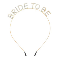 CRYSTAL RHINESTONE " BRIDE TO BE"  HEADBAND BRIDAL  WEDDING BACHELORETTE PARTY